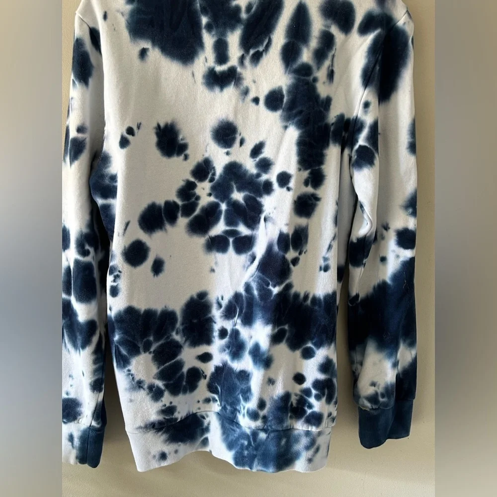 True Religion Tie Dye Sweatshirt Blue White Size Small NWT